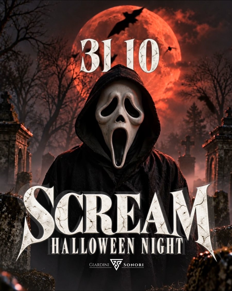 Locandina Scream Halloween Night del 31 ottobre